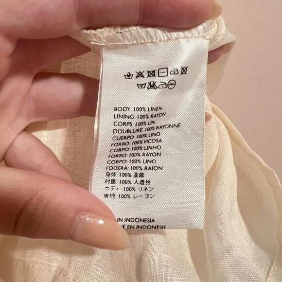 NWT Faithful The Brand Anthropologie Zuma Mini Dress 100% Linen Size 8 - Picture 12 of 12